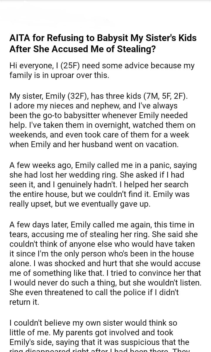 aita-for-refusing-to-babysit-my-sister-s-kids-djotd